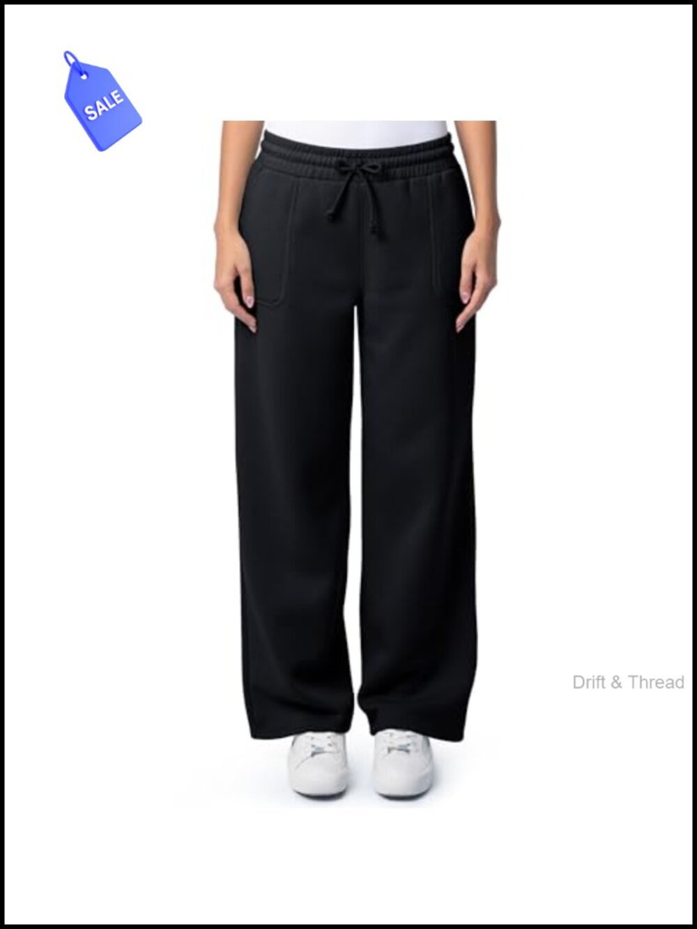 Women's Wide-Leg Fleece Sweatpants Cozy Lounge Joggers